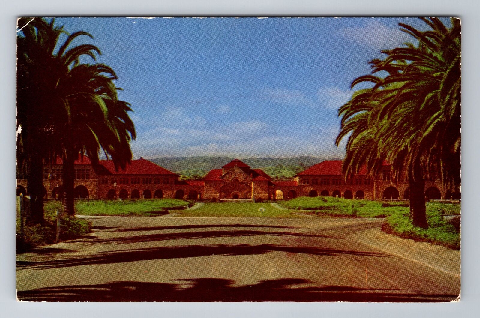 Stanford CA-California, Stanford University Quadrangle Souvenir Vintage Postcard