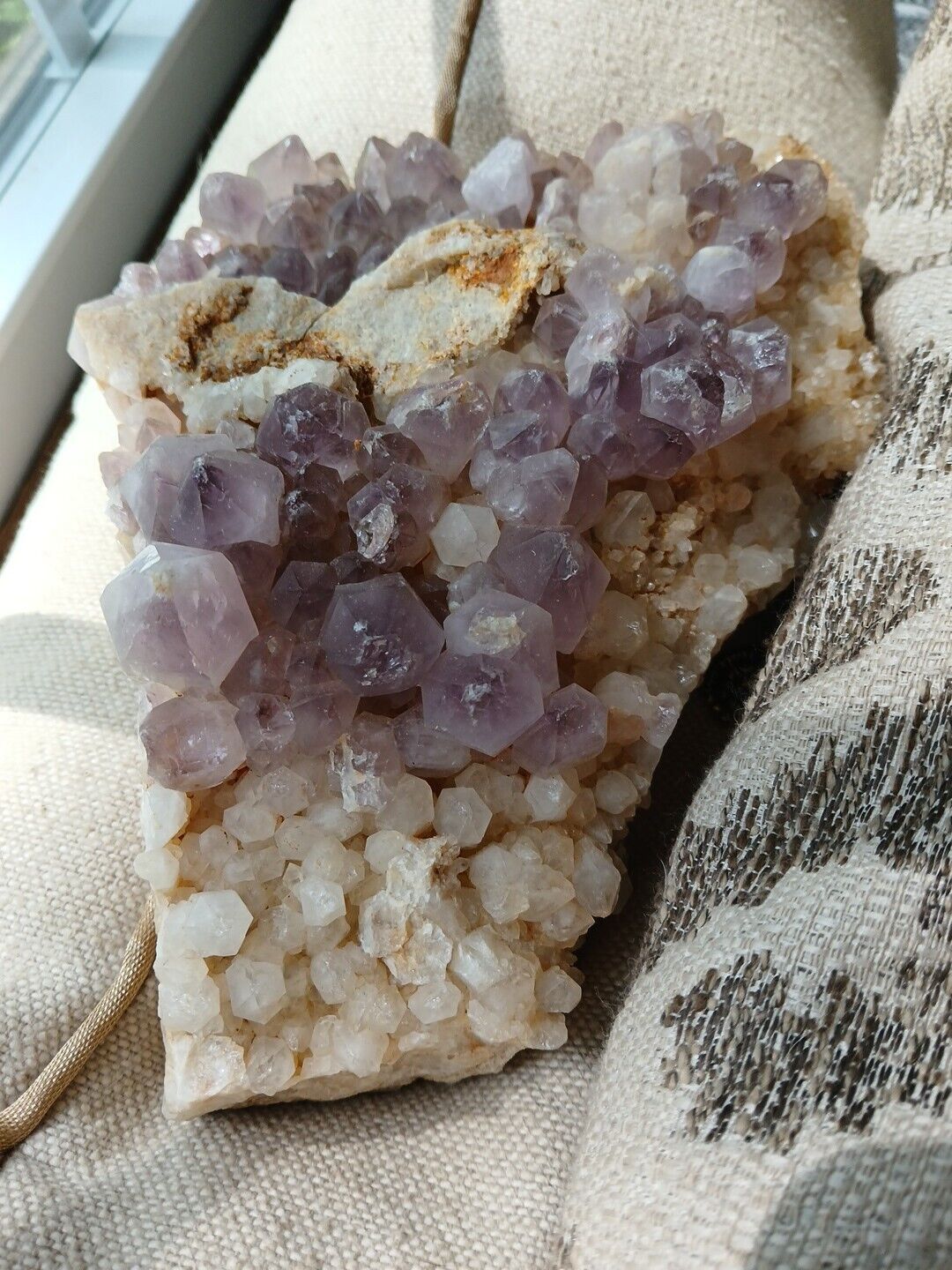 Cluster Of Purple Amethyst Display, 5.4 Lbs, Fantastic Find That Day..