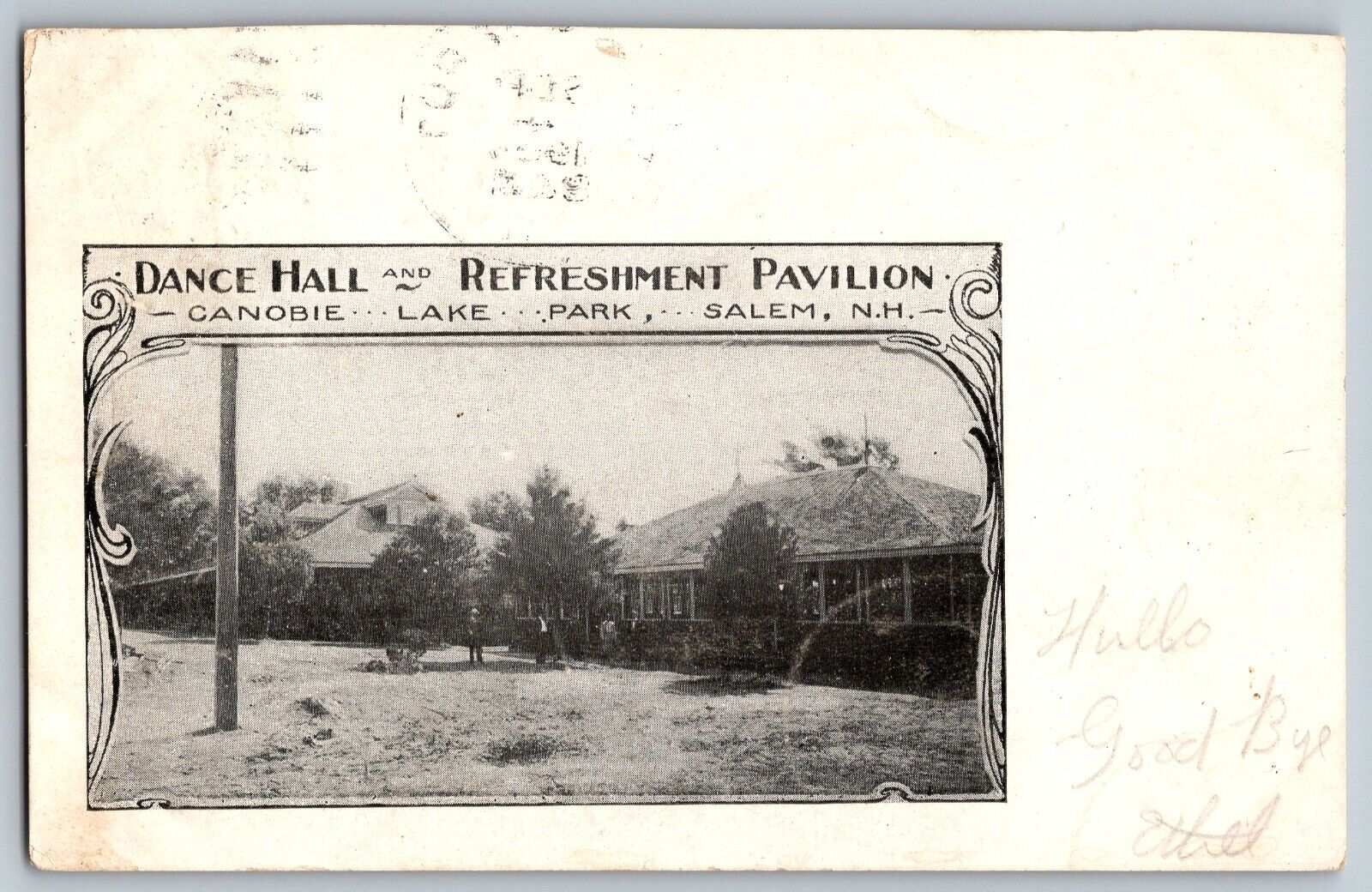 Salem, New Hampshire NH - Dance Hall & Refreshment Pavilion - Vintage Postcard