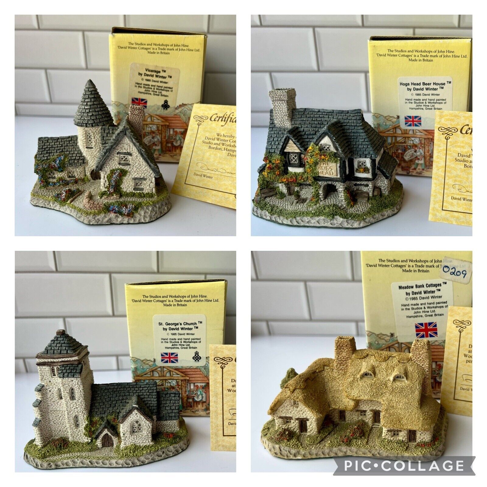 Complete David Winter Cottages Set