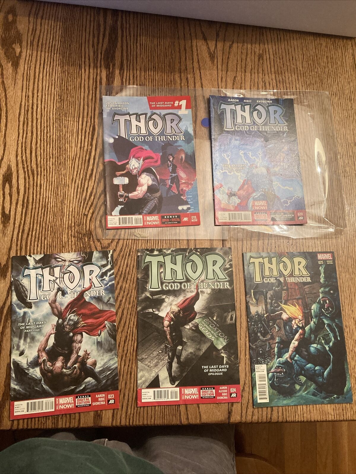 Thor God Of Thunder #19, 20, 23, 24,25