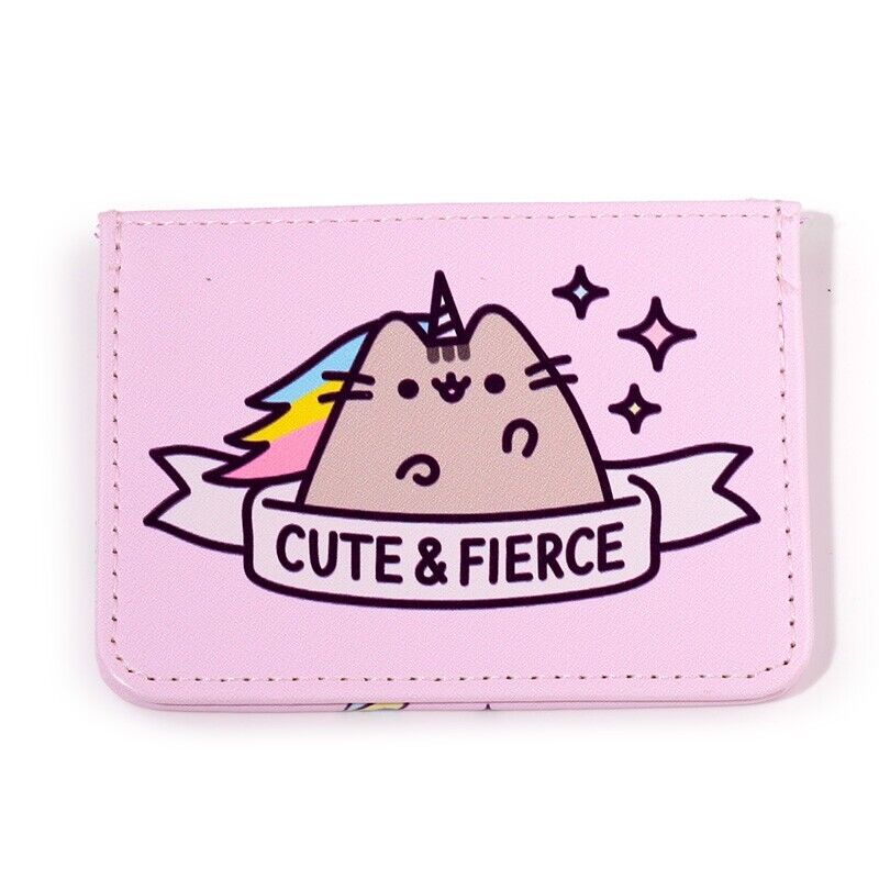Licensed Pusheen Cat Cute & Fierce RFID Protection Card Holder NEW