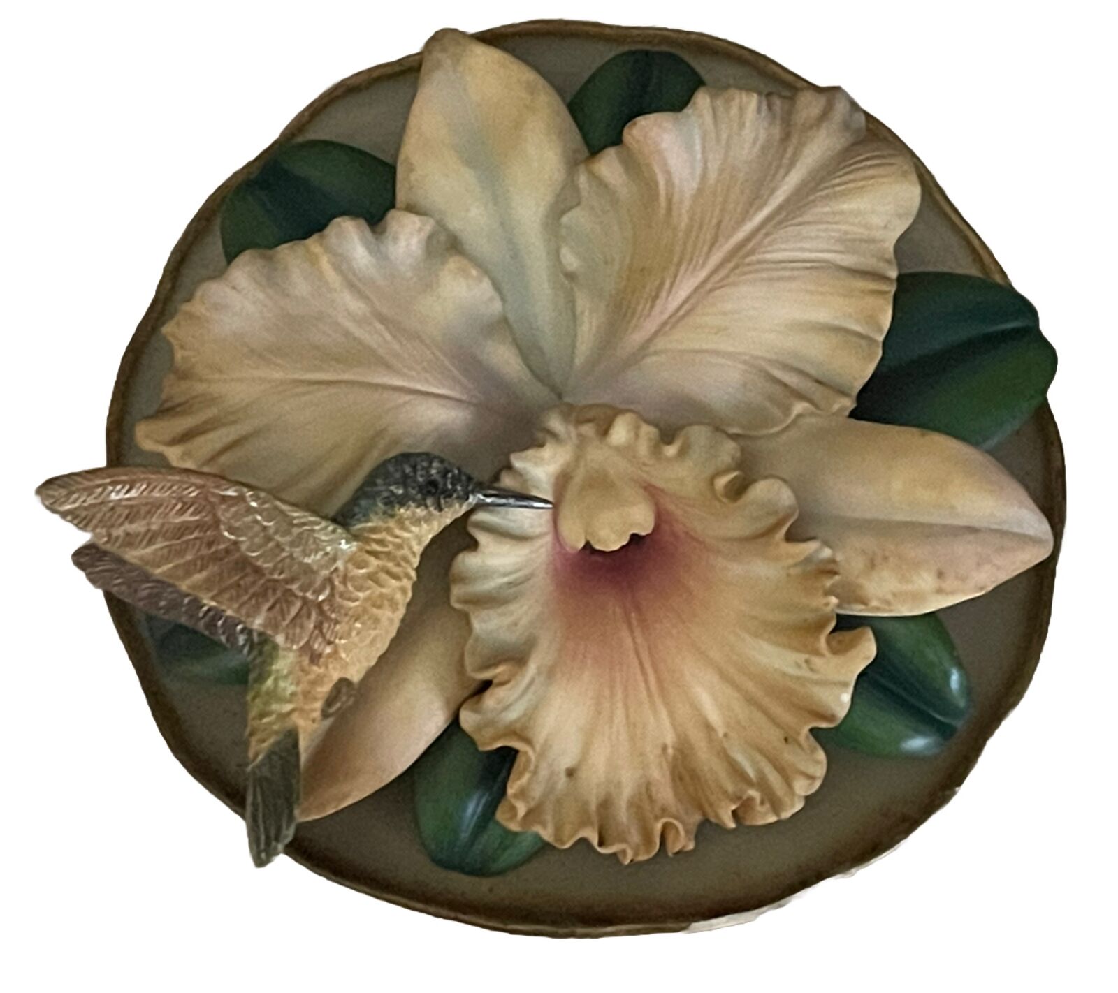 The Bradford Exchange Vtg 1998 Fragile Beauty Paradise Orchid 3D Decor Plate