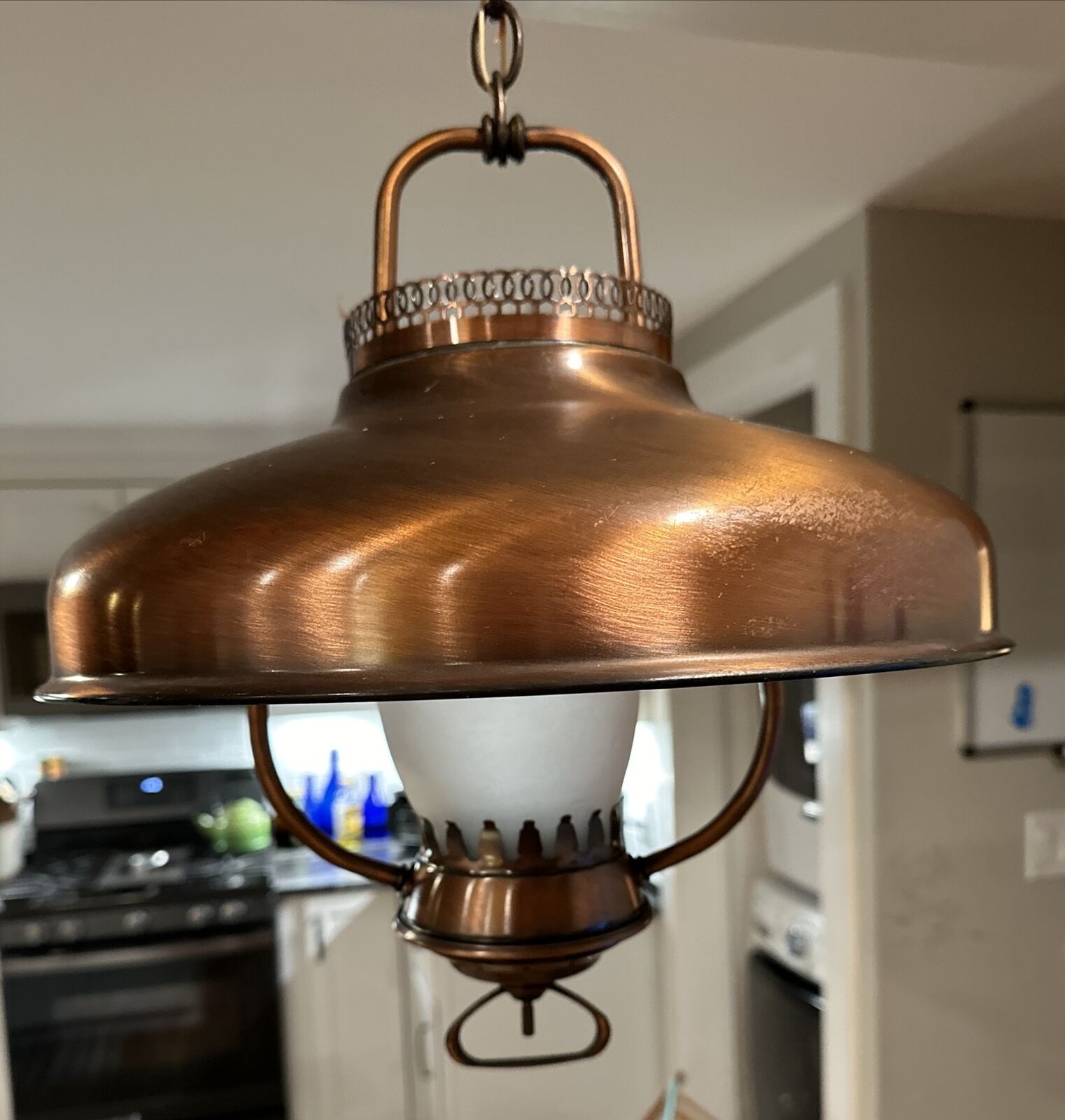 Underwriters’ Laboratories 1966 15” Copper Ceiling Lantern/Lamp