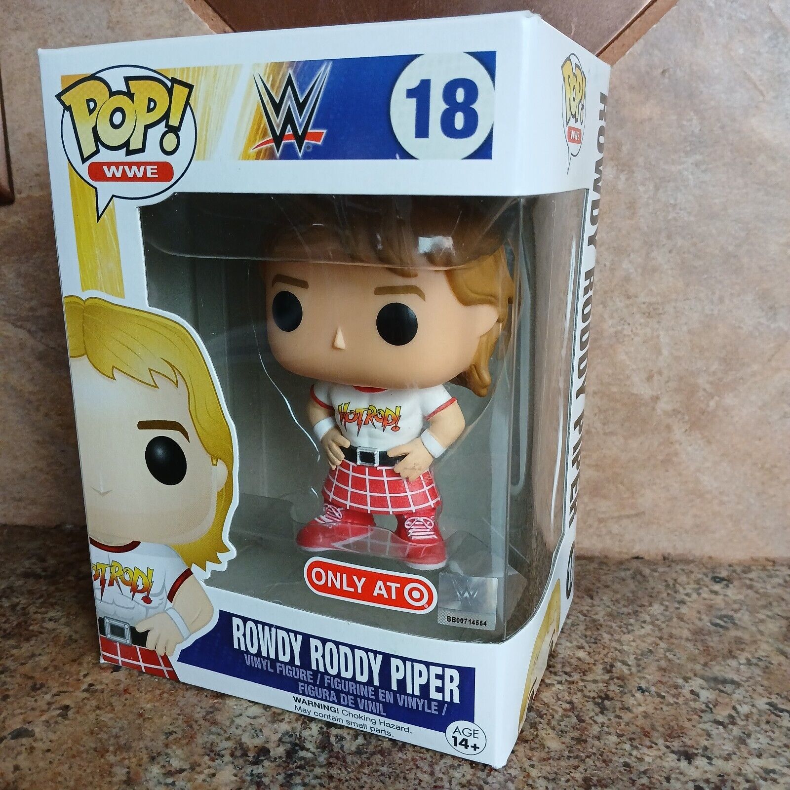 VAULTED Funko POP  WWE Wrestling 18 Rowdy Roddy Piper - Box Shows Shelf Ware