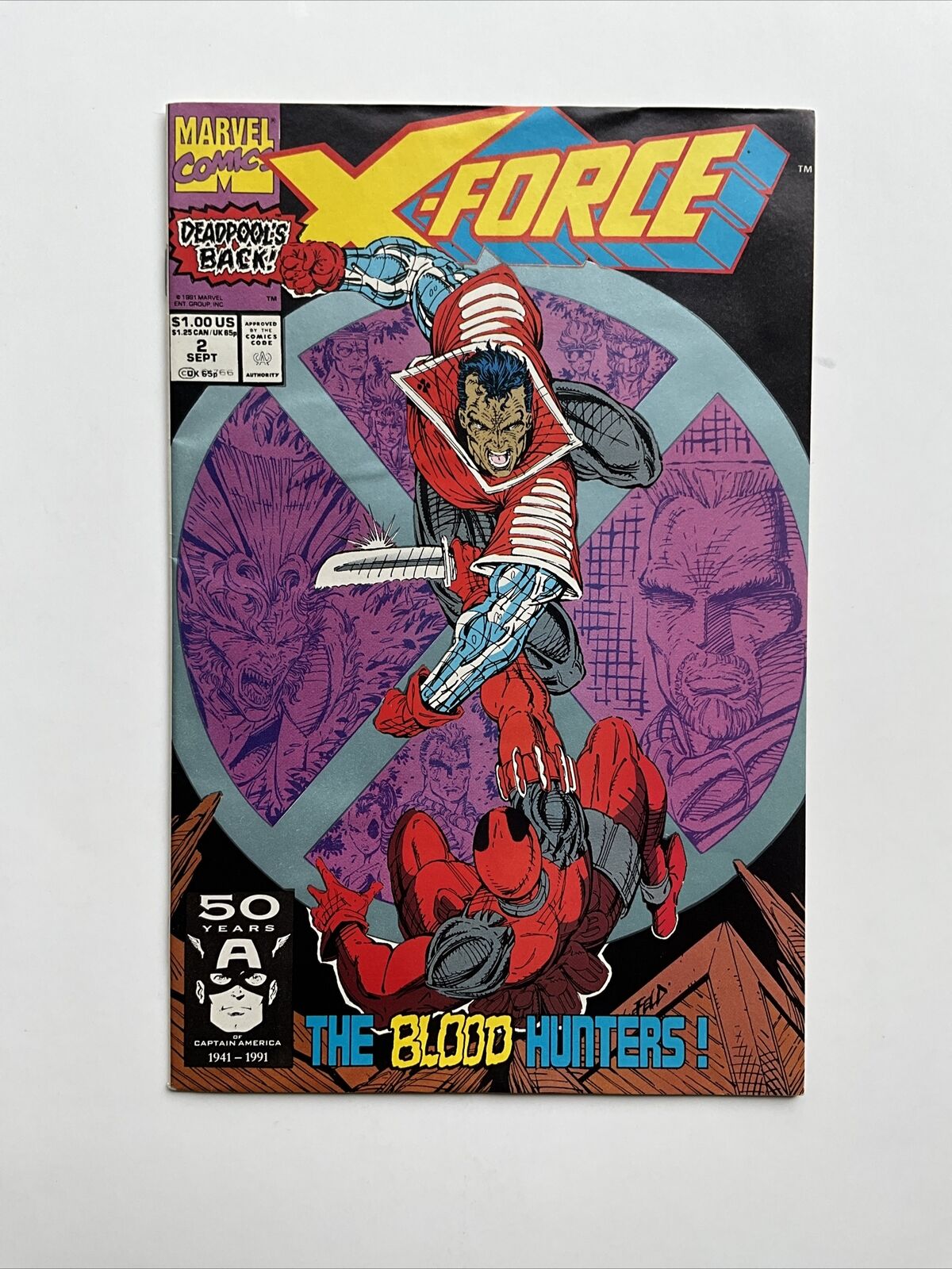 X-Force #2 (1991) 8.5 VF Marvel High Grade Comic Book 2nd Deadpool App