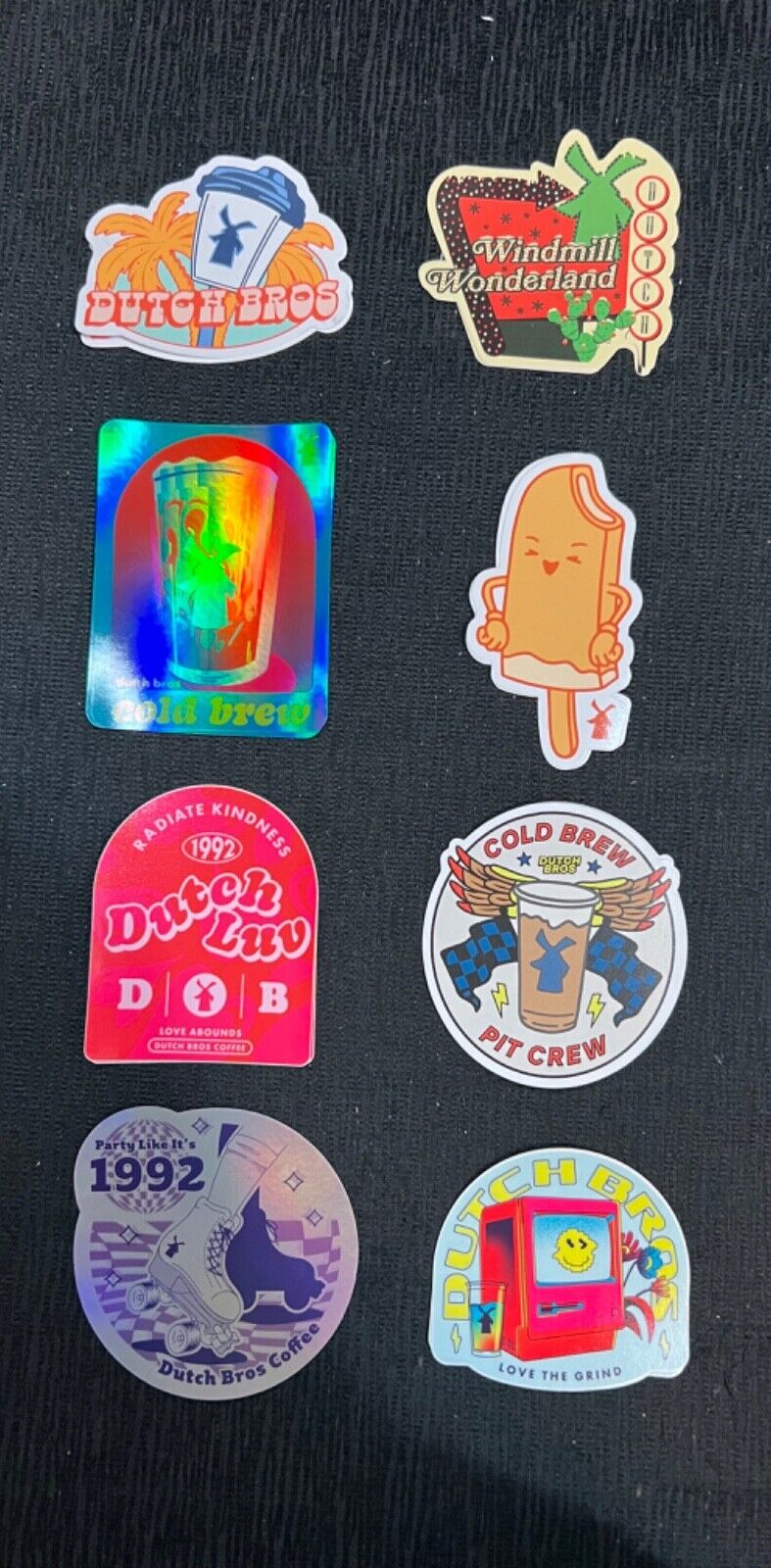 *NEW* Dutch Bros Stickers Lot of 8 all different 2022- 2024