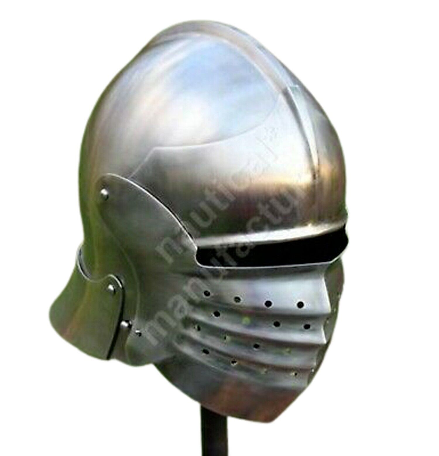 Medieval Bellows Face Sallet Helmet crusader-wallace-helmet Reenactment Replicas