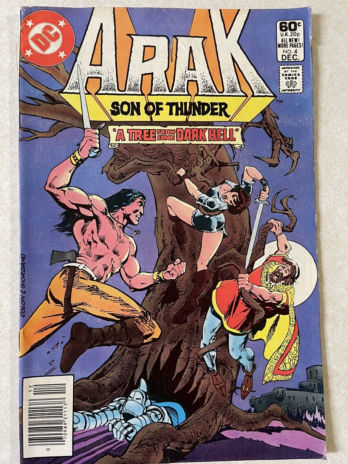 Arak Son Of Thunder #4 December 1981 DC Comics Bronze Age
