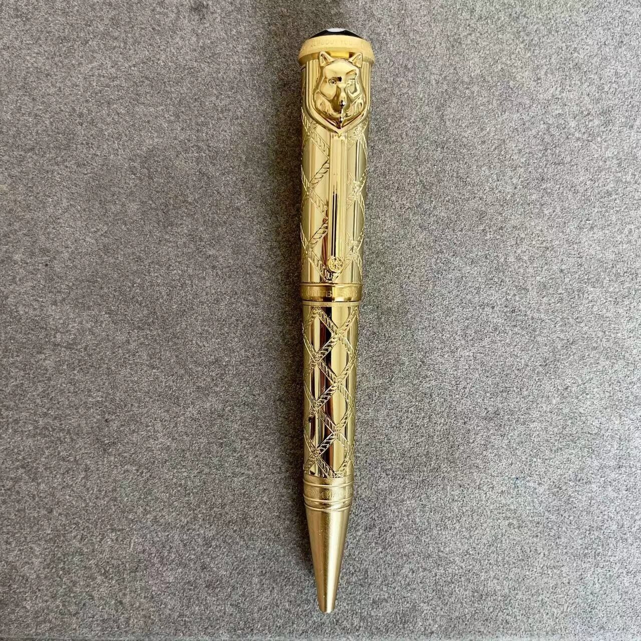 Luxury Great Writers Kipling Series Metal-Gold Color 0.7mm Ballpoint Pen No Box