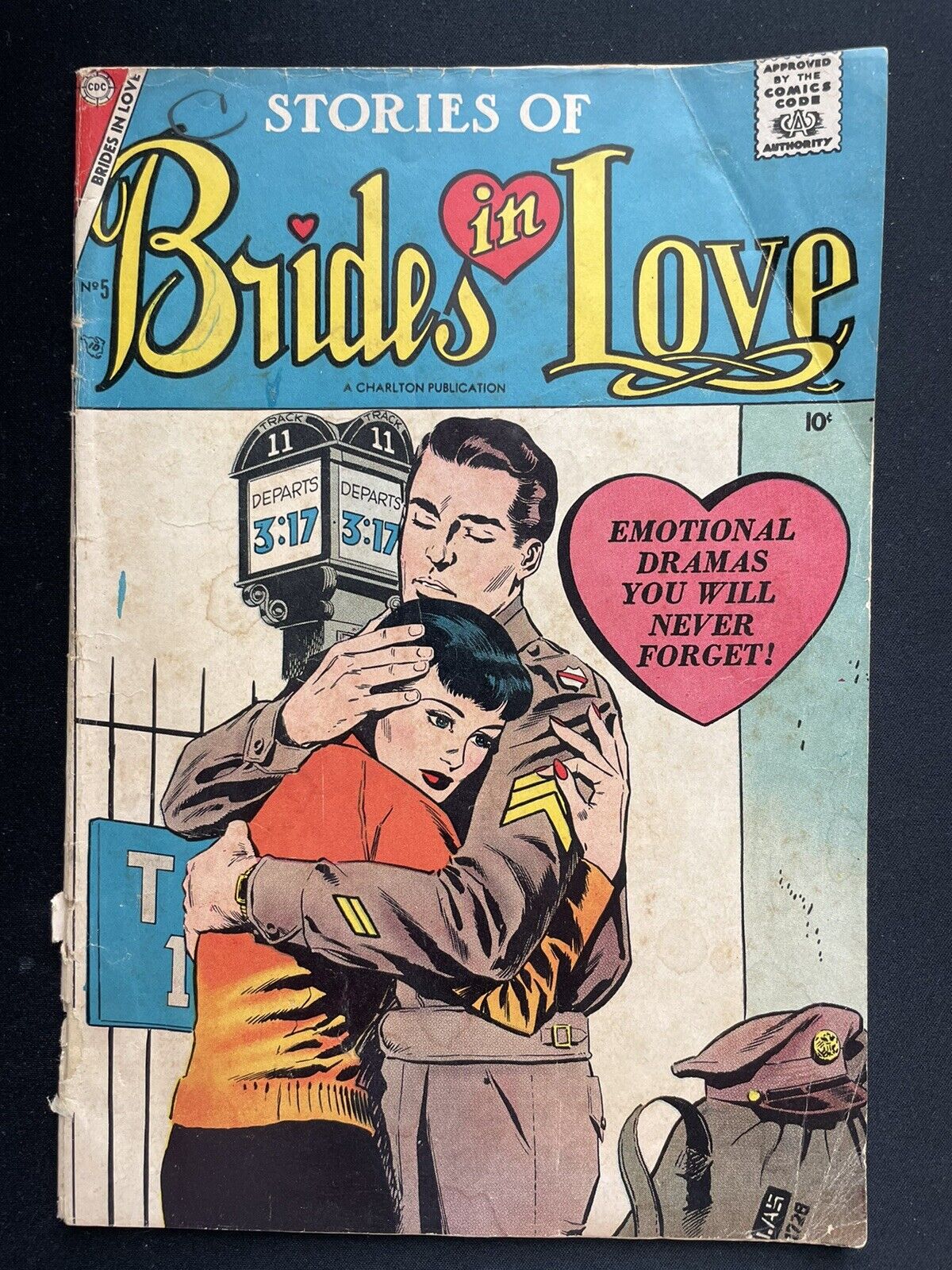 Brides In Love #5 Charlton Comics Early Silver Age Romance 1957 Fair 1.8