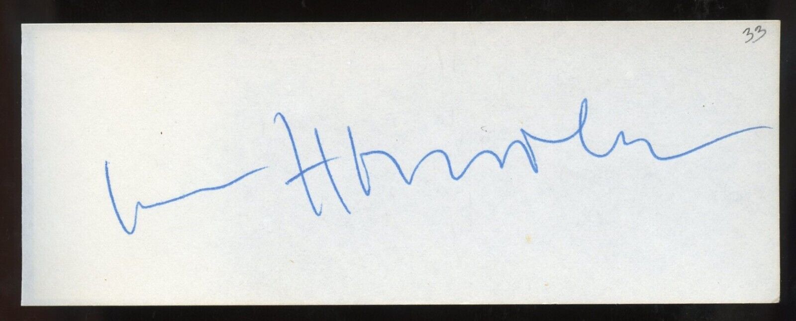 Oscar Homolka d1978 signed 2x5 cut autograph auto Actor in Remember Mama