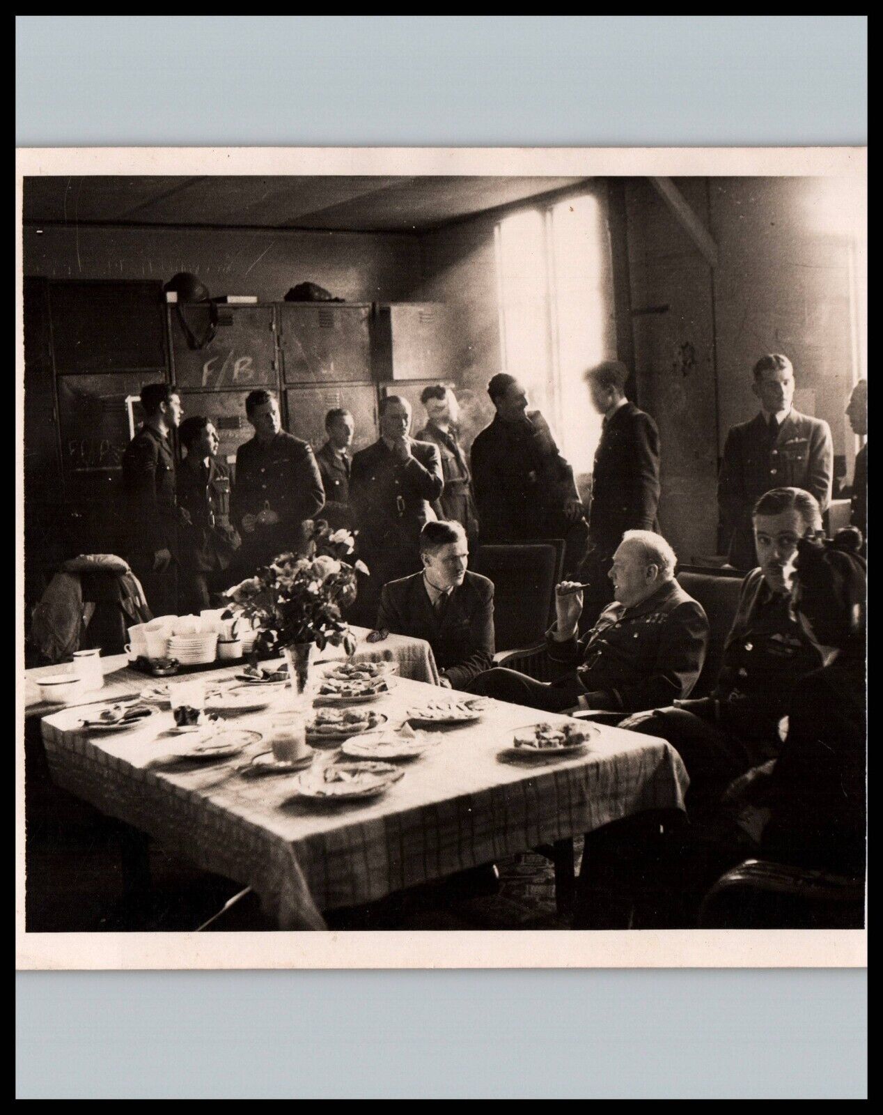 WWII UK LEADER WINSTON CHURCHILL PORTRAIT 1940s ORIG VINTAGE PRESS PHOTO 400