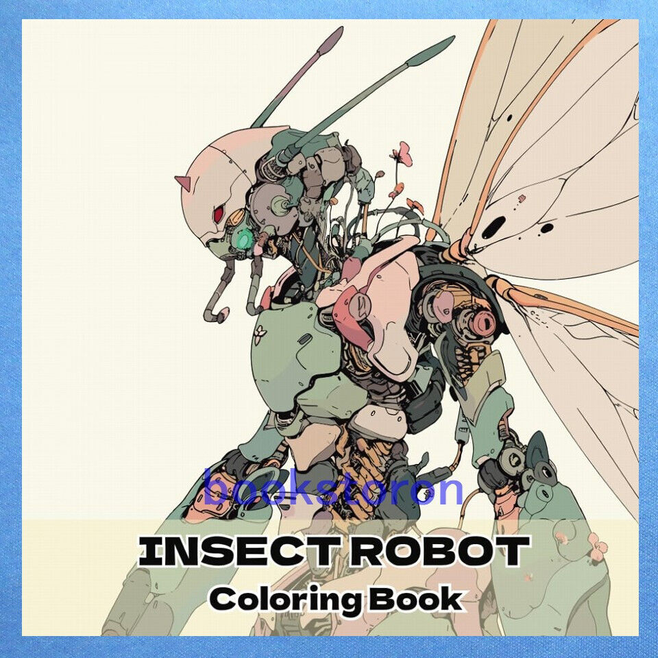 Insect Robot Coloring Book /Japanese Anime Illustration Art Book Brand New