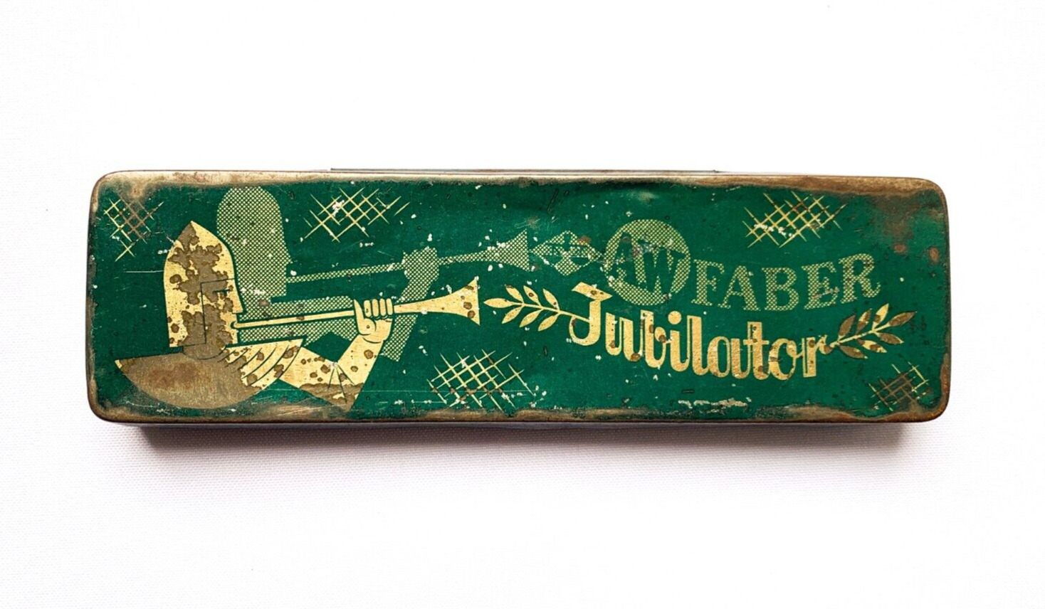 Vintage A.W. Faber Castell Jubilator Pencil Tin Box - AW FABER CASTELL TIN BOX