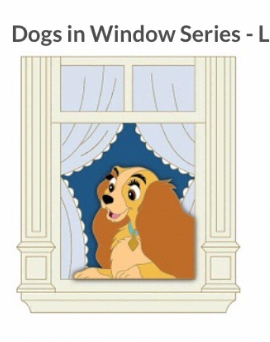 DSSH DSF Lady from Lady & the Tramp Dogs in Window Pin LE 400 PREORDER Confirmed