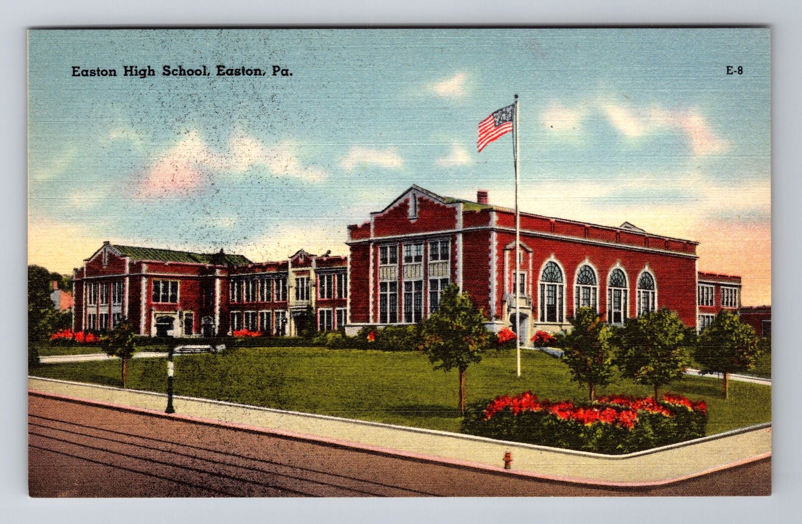 Easton PA-Pennsylvania, Easton High School, Antique, Vintage Postcard