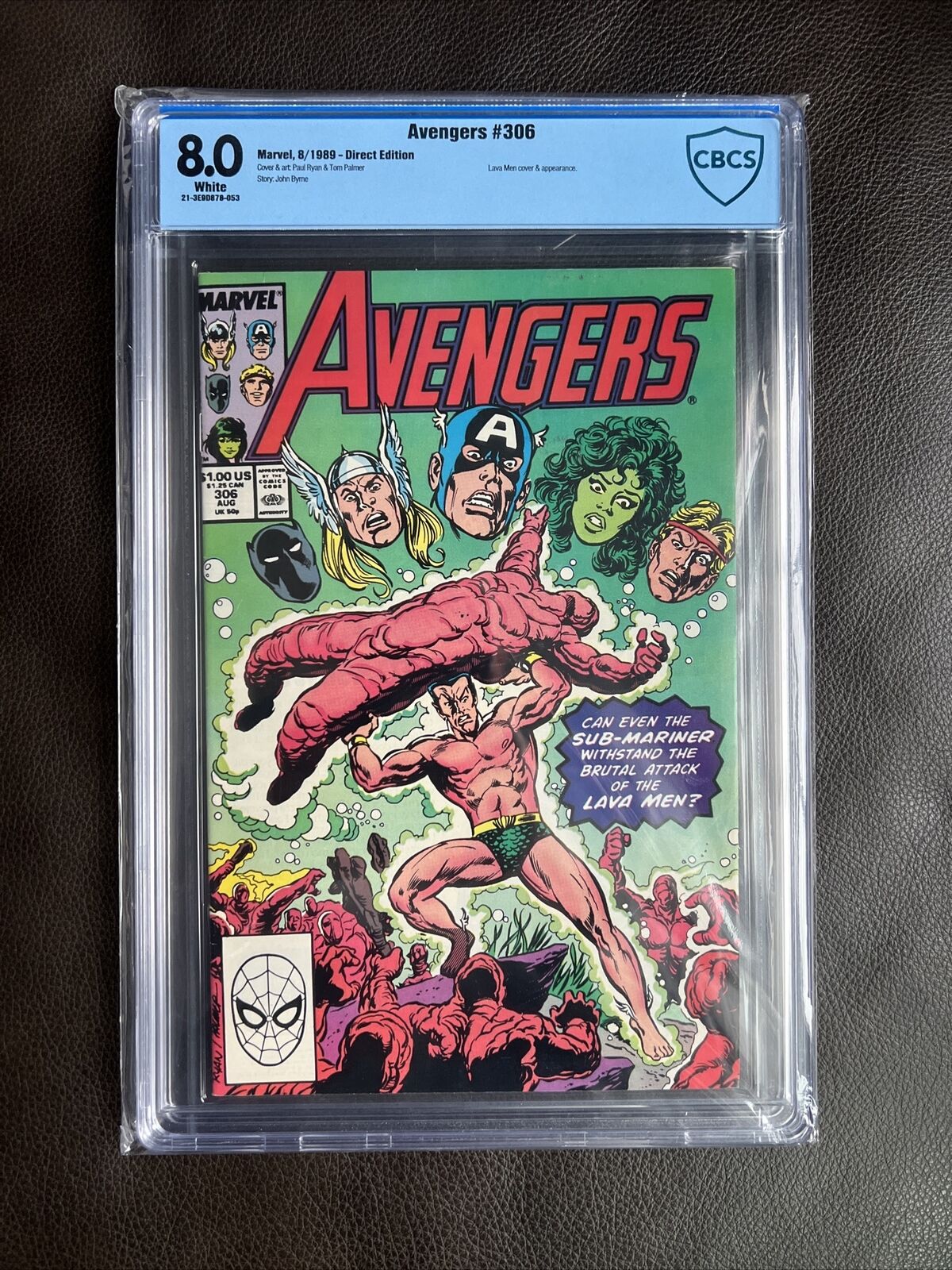 Avengers #306 (Aug 1989, Marvel) CBCS 8.0 CGC  Sub-mariner top census