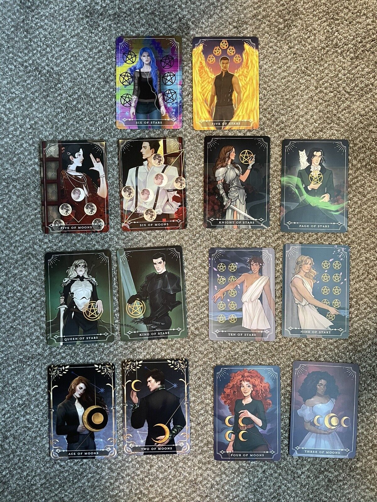 Set Of 14 Fairyloot Tarot Cards Multi-Fandom