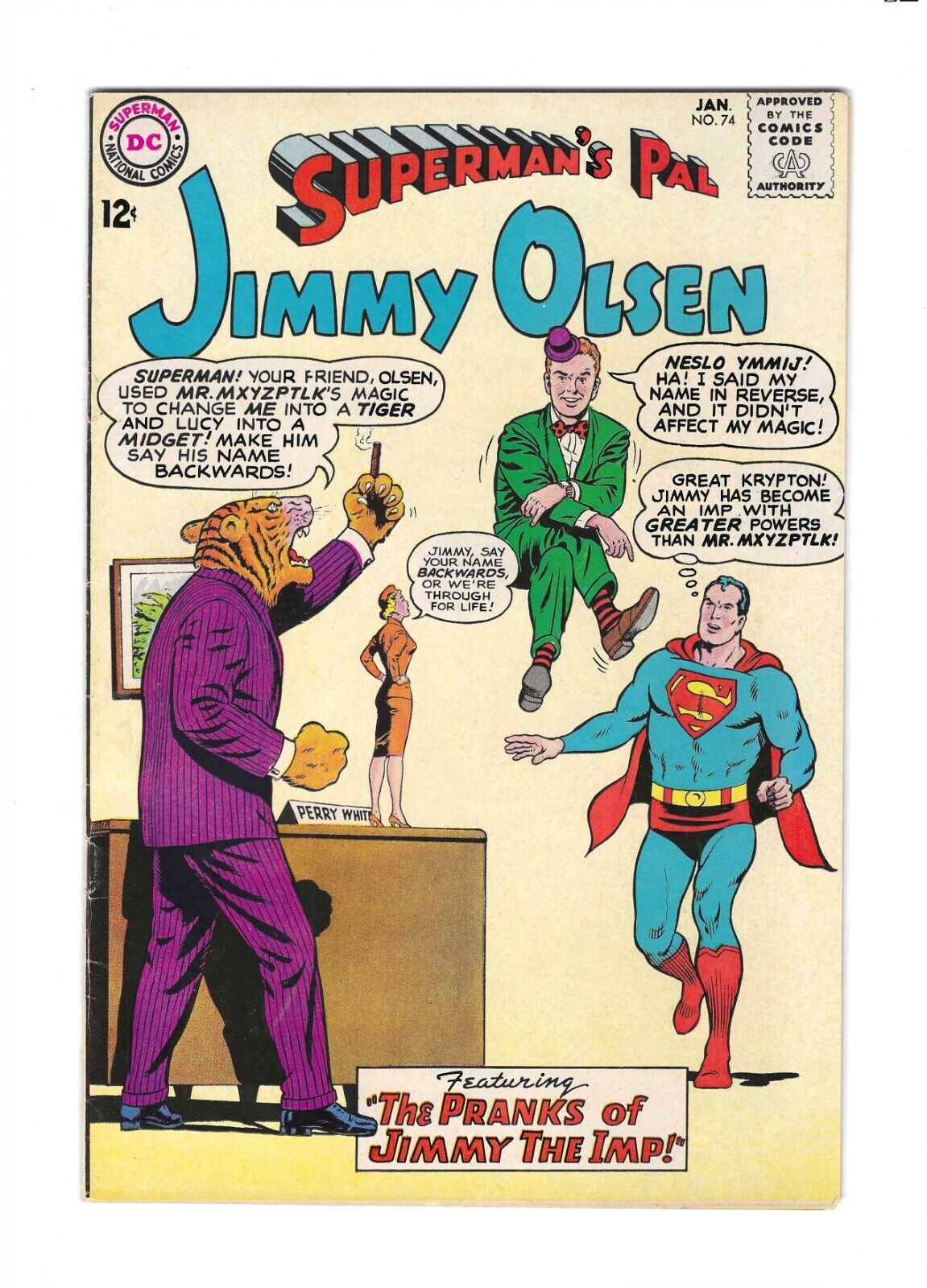 Superman's Pal Jimmy Olsen #74: Dry Cleaned: Pressed: Bagged: Boarded: FN-VF 7.0
