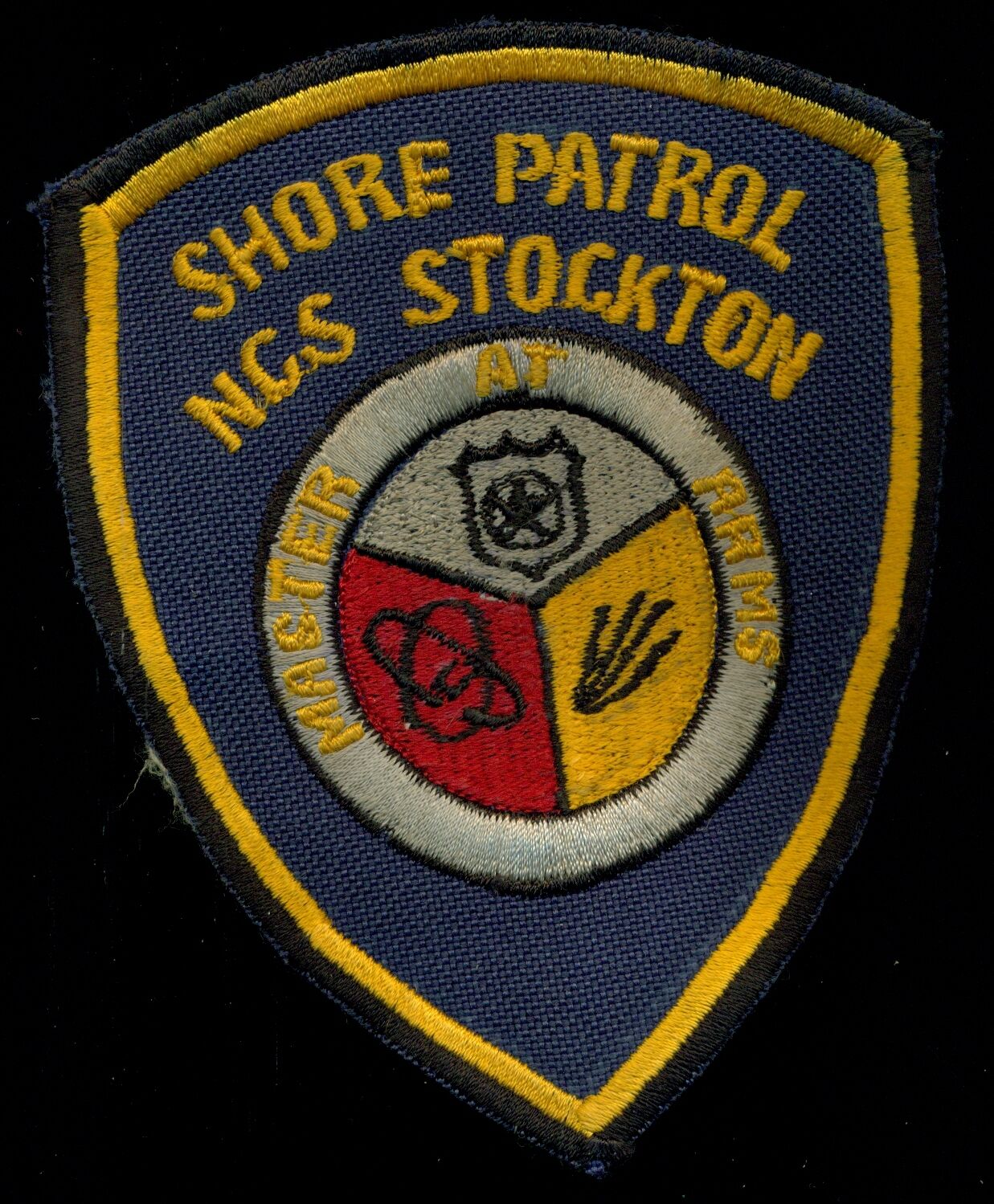 USN Shore Patrol NCS Stockton MAA California Police Patch S-20