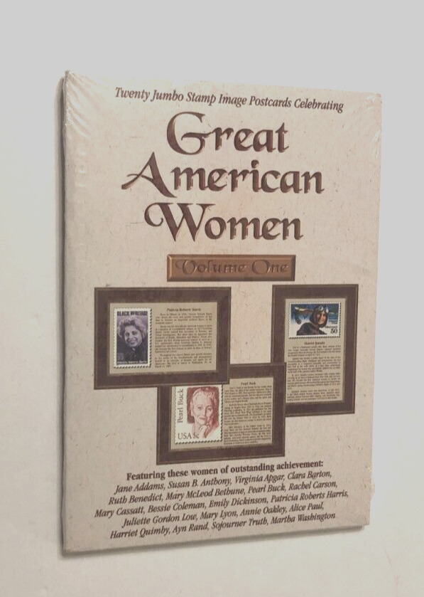 Vintage 90s Great American Women Post Cards USPS 20 Jumbo Stamp Image AIC098 New