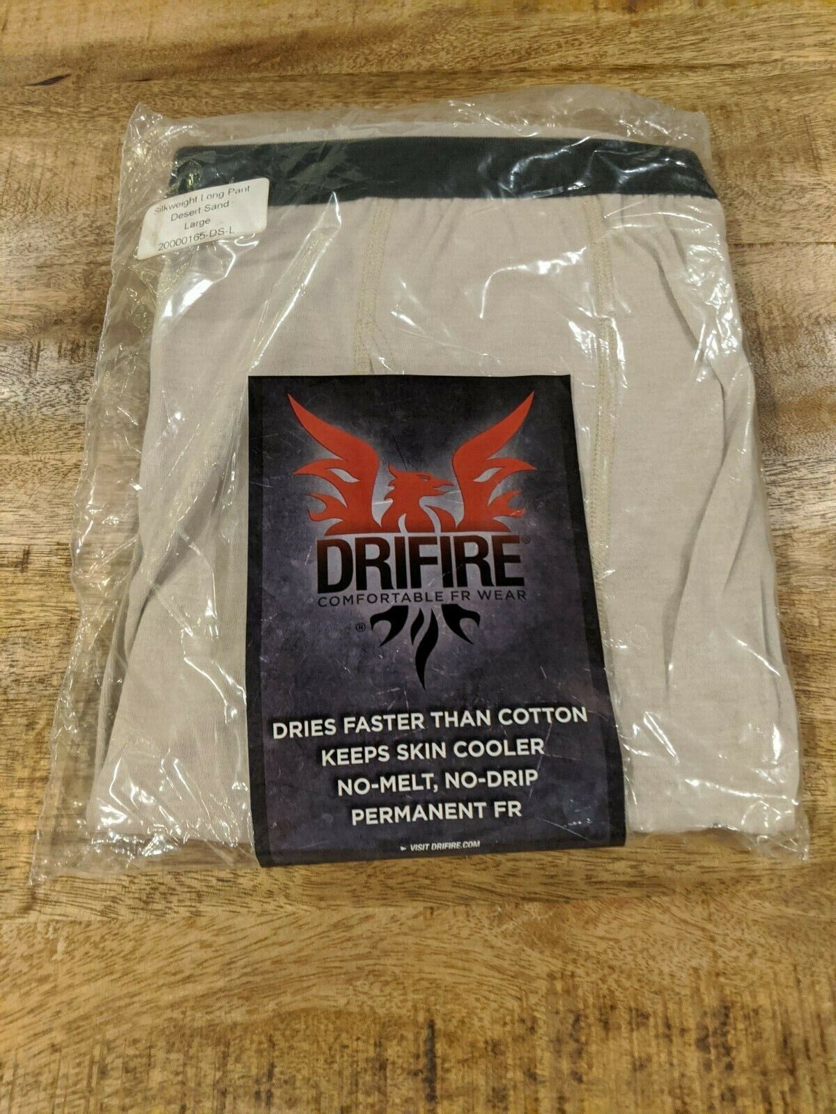 DriFire Silkweight Long Pants, Desert Sand, Large 20000165-DS-L