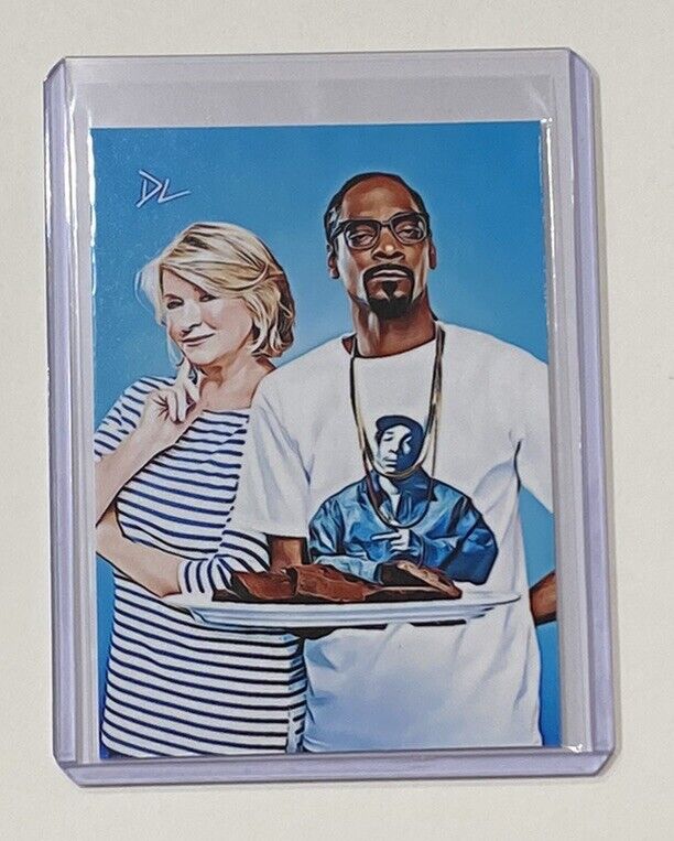 Martha Stewart & Snoop Dogg Limited Edition Artist Signed Trading Card 1/10