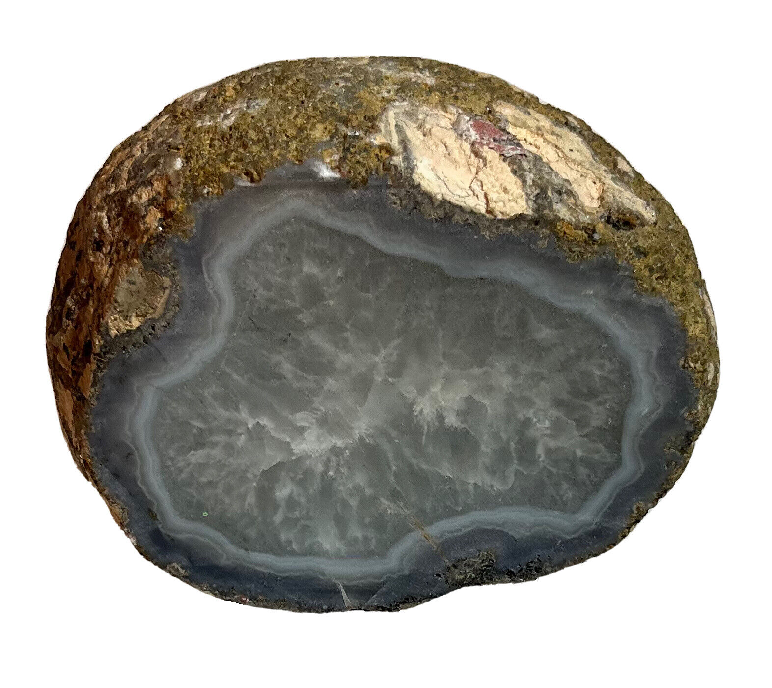 Large Dugway Geode- Natural 2 Lb Dugway Druzy Quartz Agate Geode Specimen