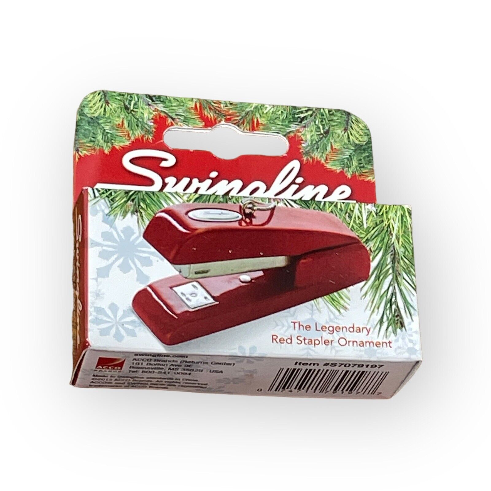 'The Legendary Red Stapler' Swingline Series  Holiday Christmas Ornament - NEW