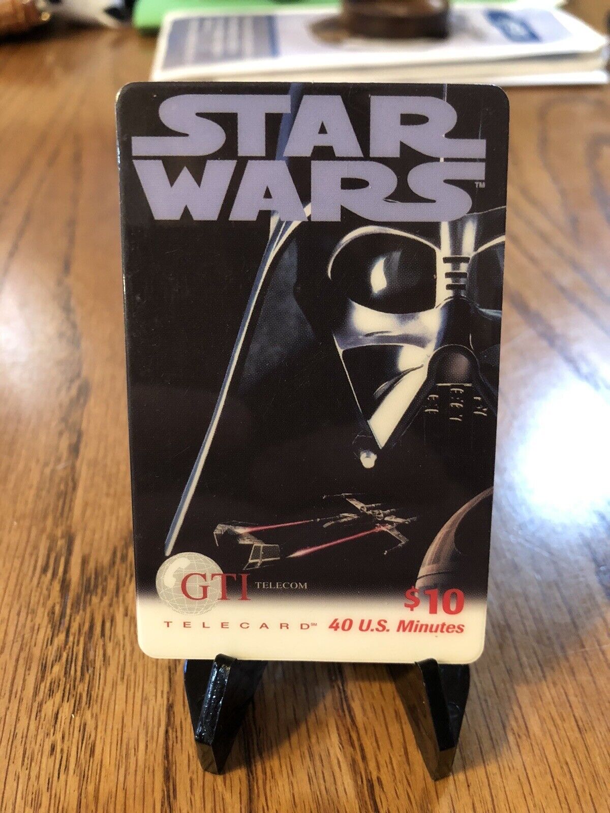GTI Telecom Telecard Phone Card Star Wars Darth Vader Movie