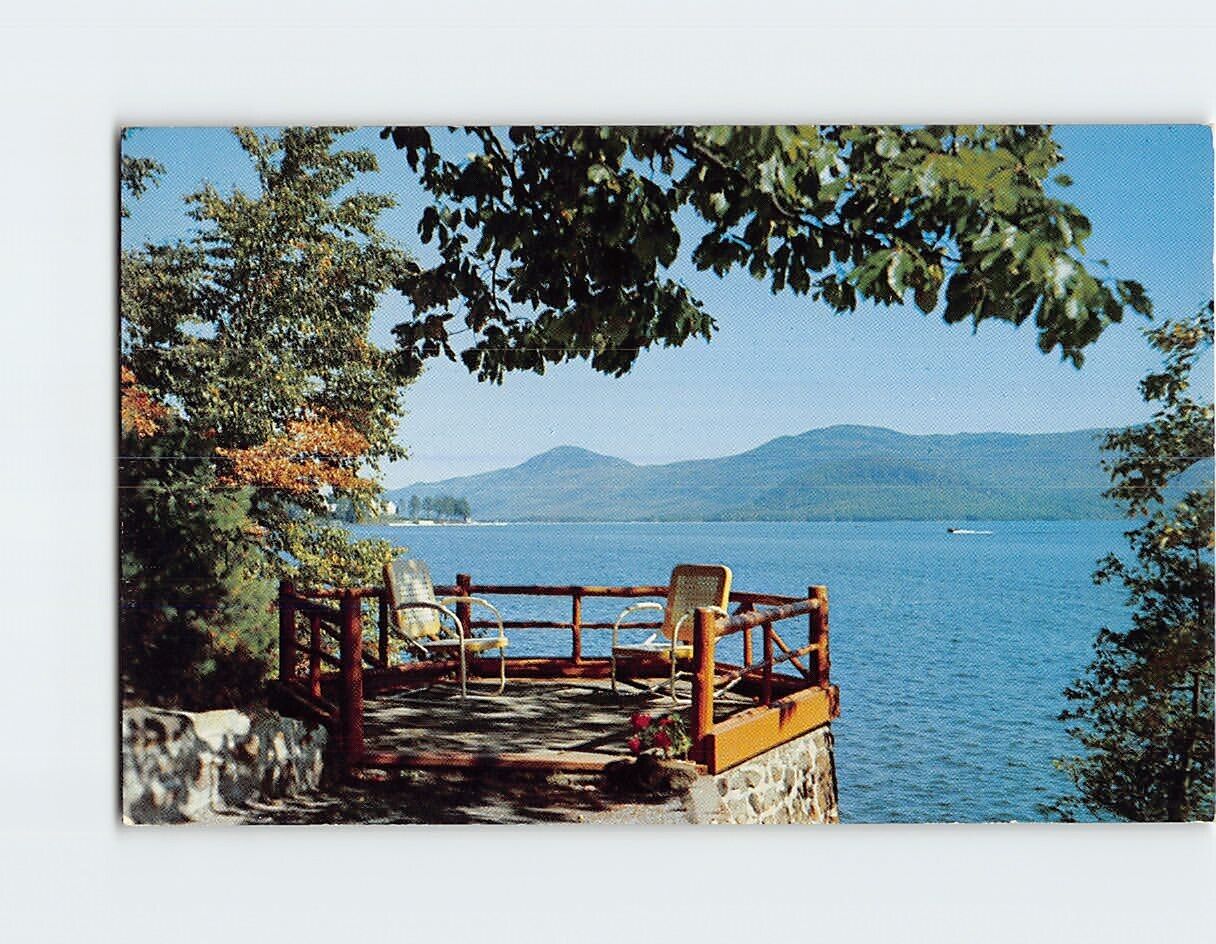 Postcard Looking Across Lake George, New York, USA