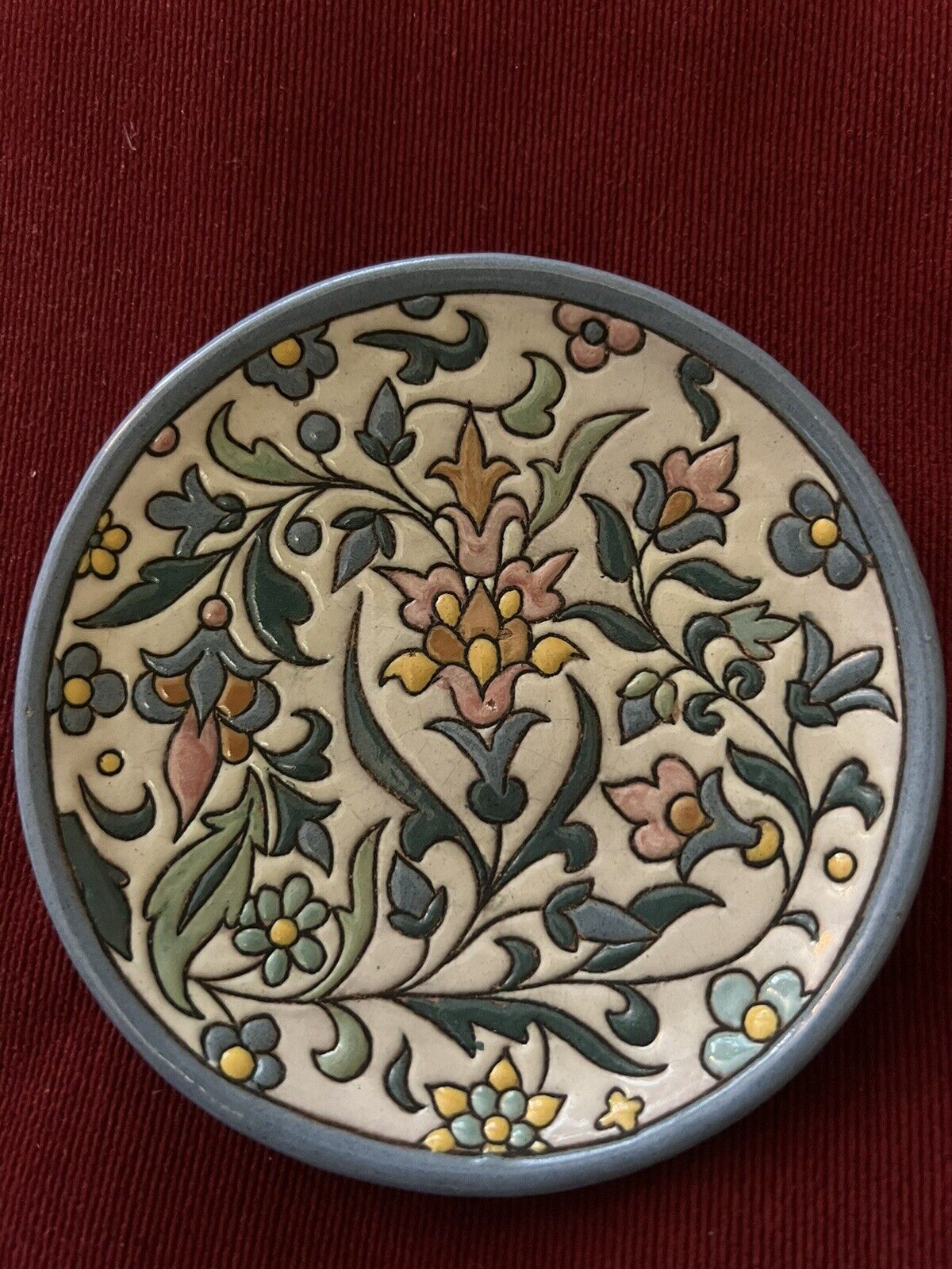 antique spanish pottery, Aguado Plate Toledo