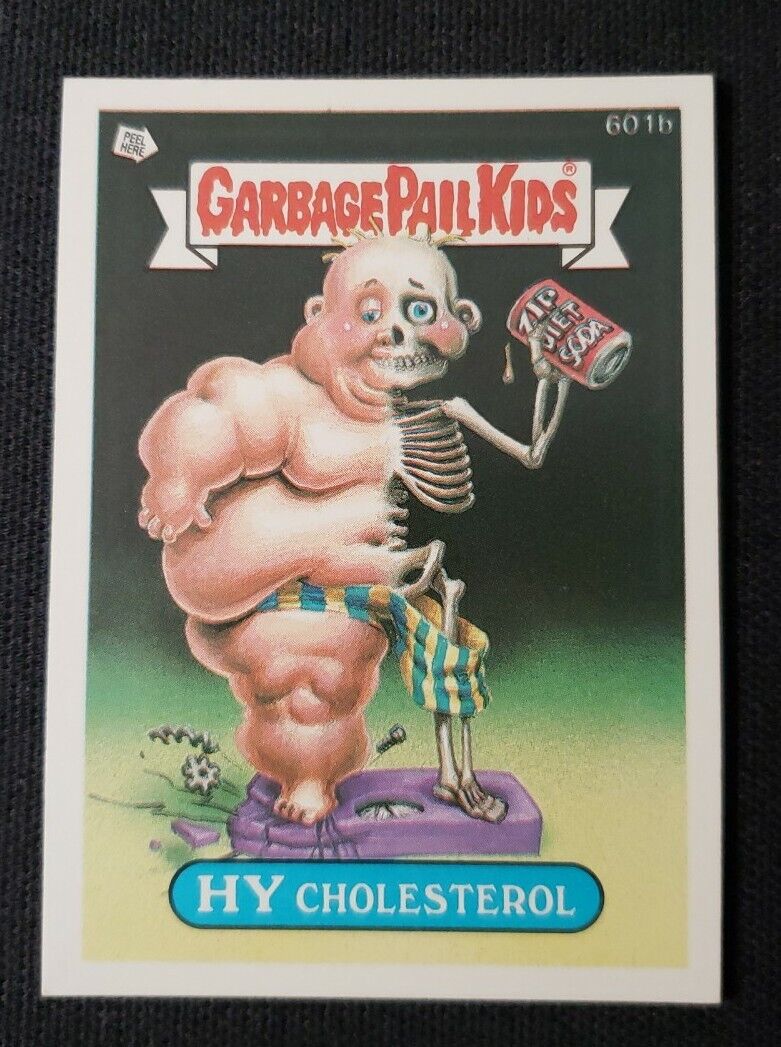 HY CHOLESTEROL 601b Garbage Pail Kids 1988 Series 15 Non Die Cut Topps GPK Card
