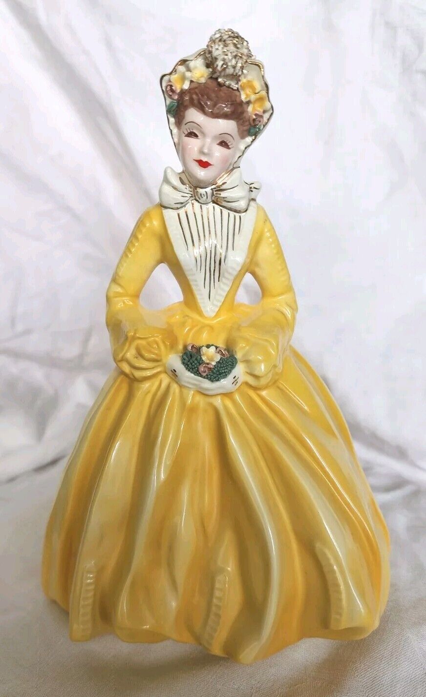 Florence Ceramics Figurine Sue Ellen In RARE Yellow Color OUTSTANDING Condition 