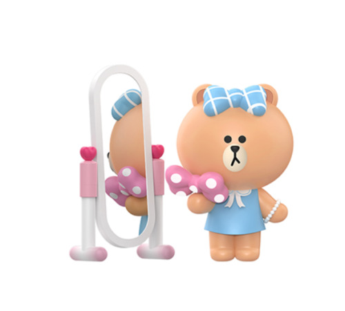 LINE FRIENDS Leisure Holiday Happy House Series Confirmed Blind Box Figure HOT！