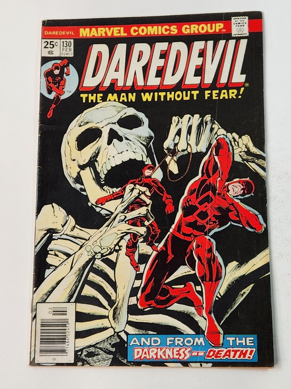 Daredevil 130 NEWSSTAND Marvel Comics 1st App Brother Zed Bronze Age 1976 w/ MVS