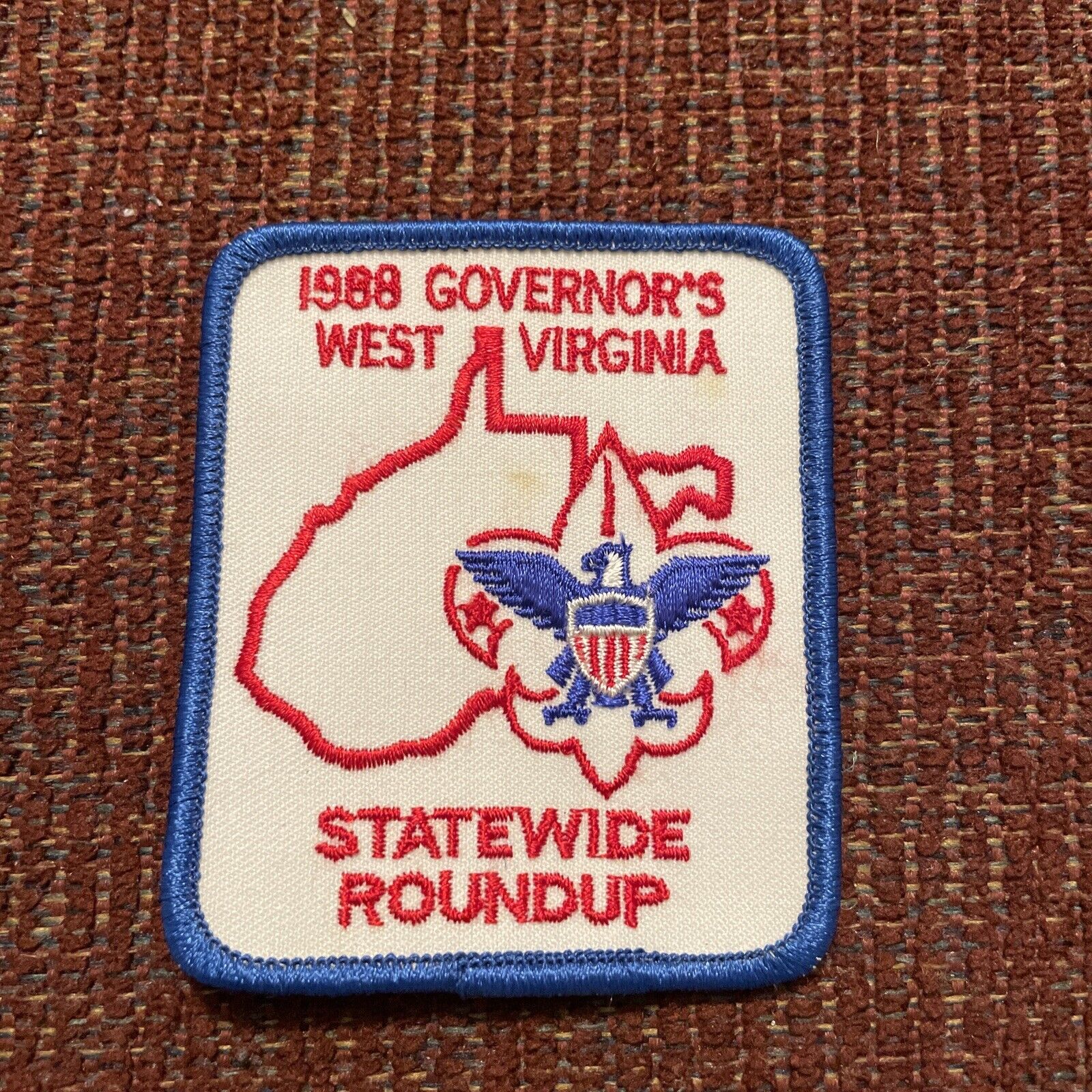 (b42) Boy Scouts-  1988 Governor\'s West Virginia Statewide Roundup patch