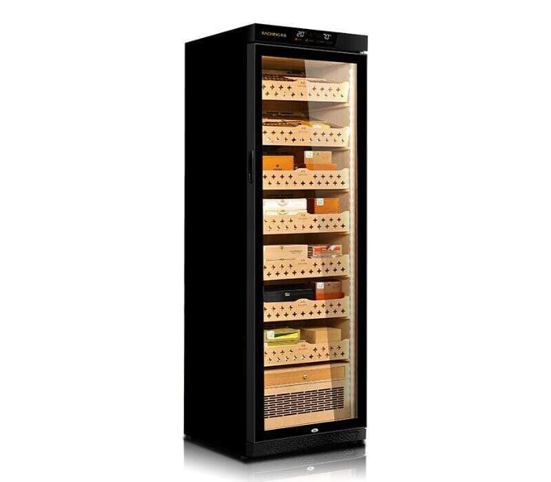Raching MON3800A Climate Control Black Wood 1,800-Cigar Electric Humidor