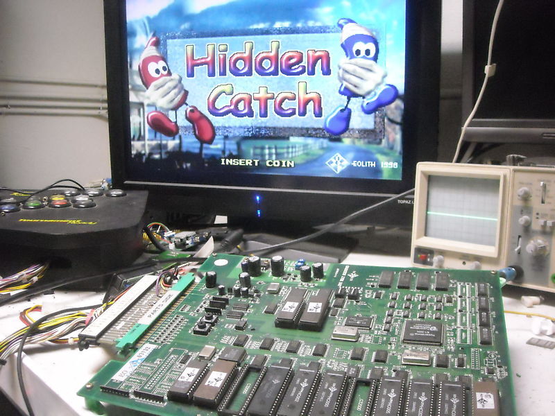 HIDDEN CATCH BY EOLITH ARCADE JAMMA ORIGINAL Circuit Board PCB #1083