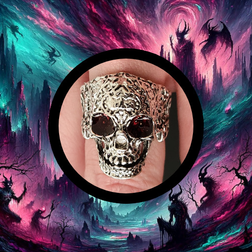 Authentic Demonic Possessed Ring REAL Satanic Rezzera: Demon of Creative Insight
