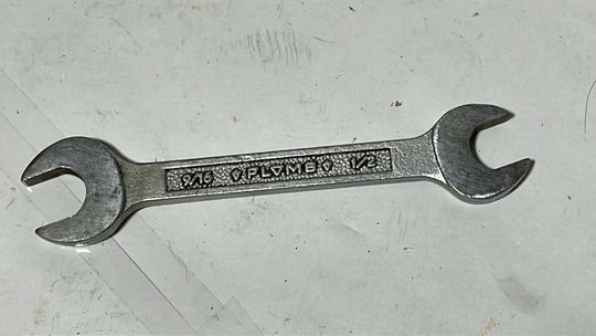 Vintage Plomb 3026 Double Open End Pebble Panel Wrench 1/2\
