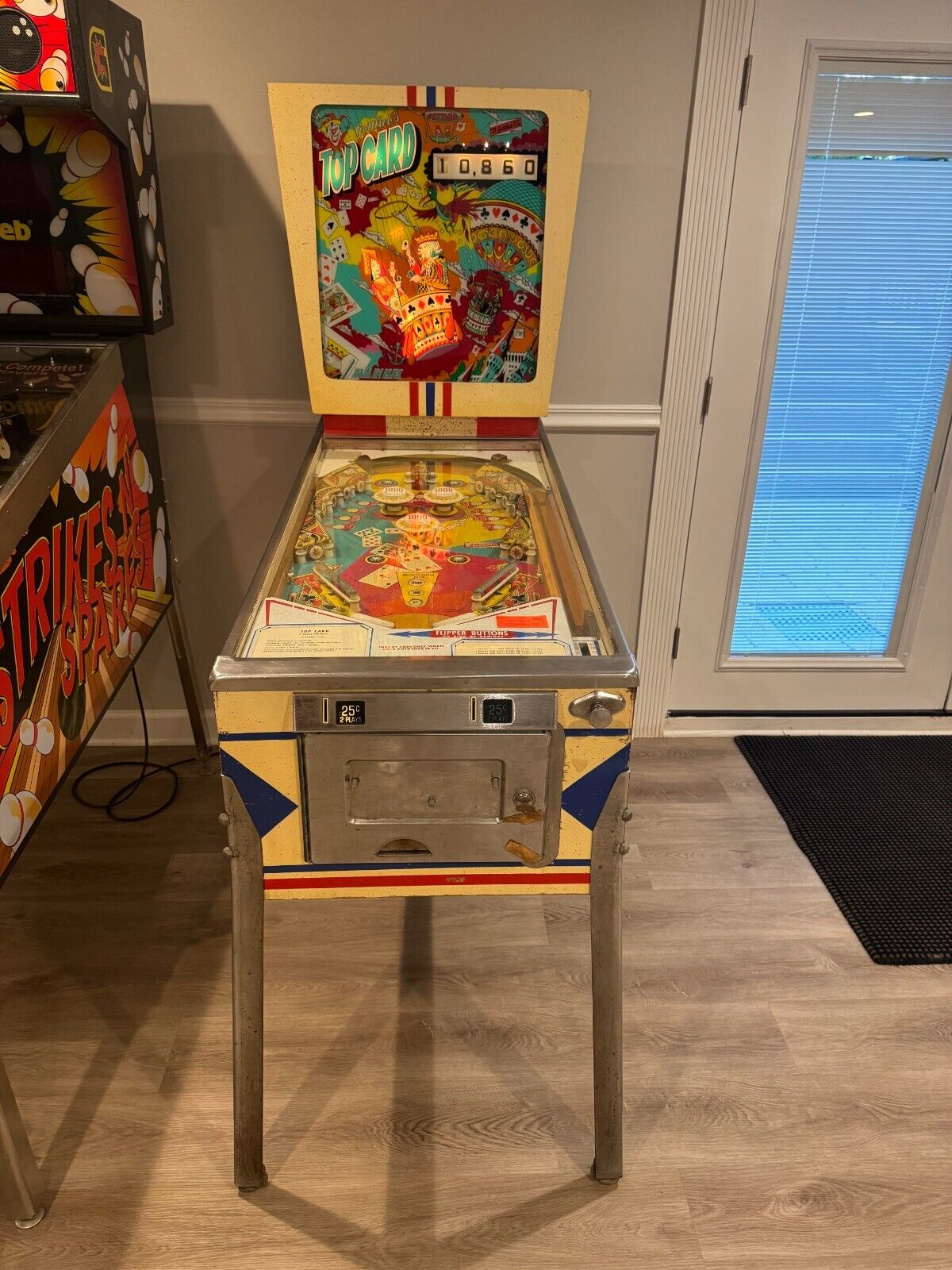 Gottlieb Top Card Model Year 1974 Pinball Machine Used Pick-Up Only
