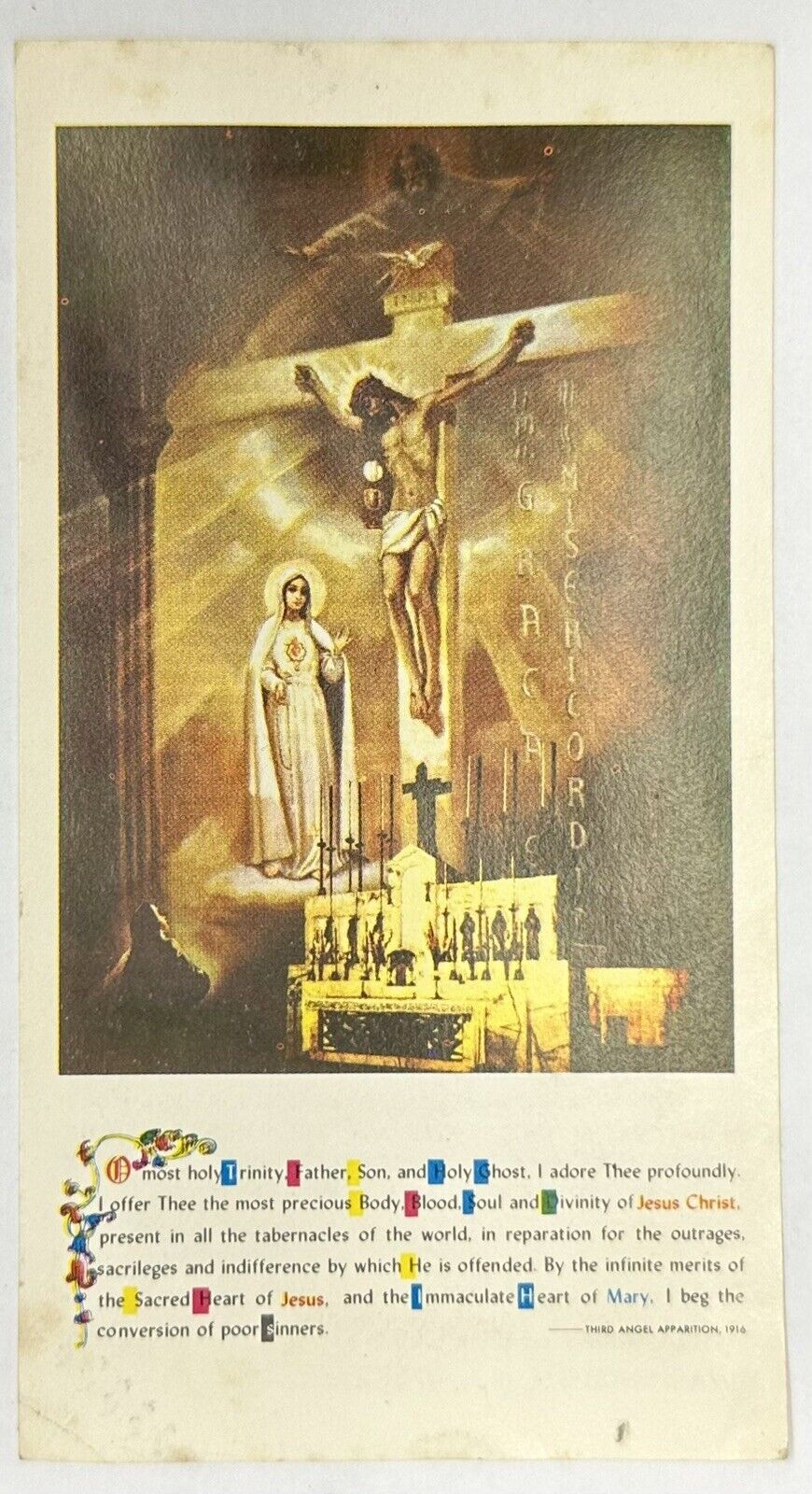 Vintage 1968 Holy Card