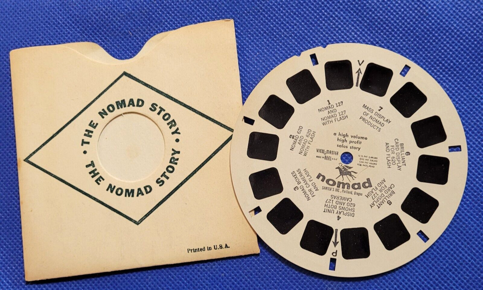 Rare Sawyer\'s The Nomad Story High Volume Profit Sales view-master Reel Demo