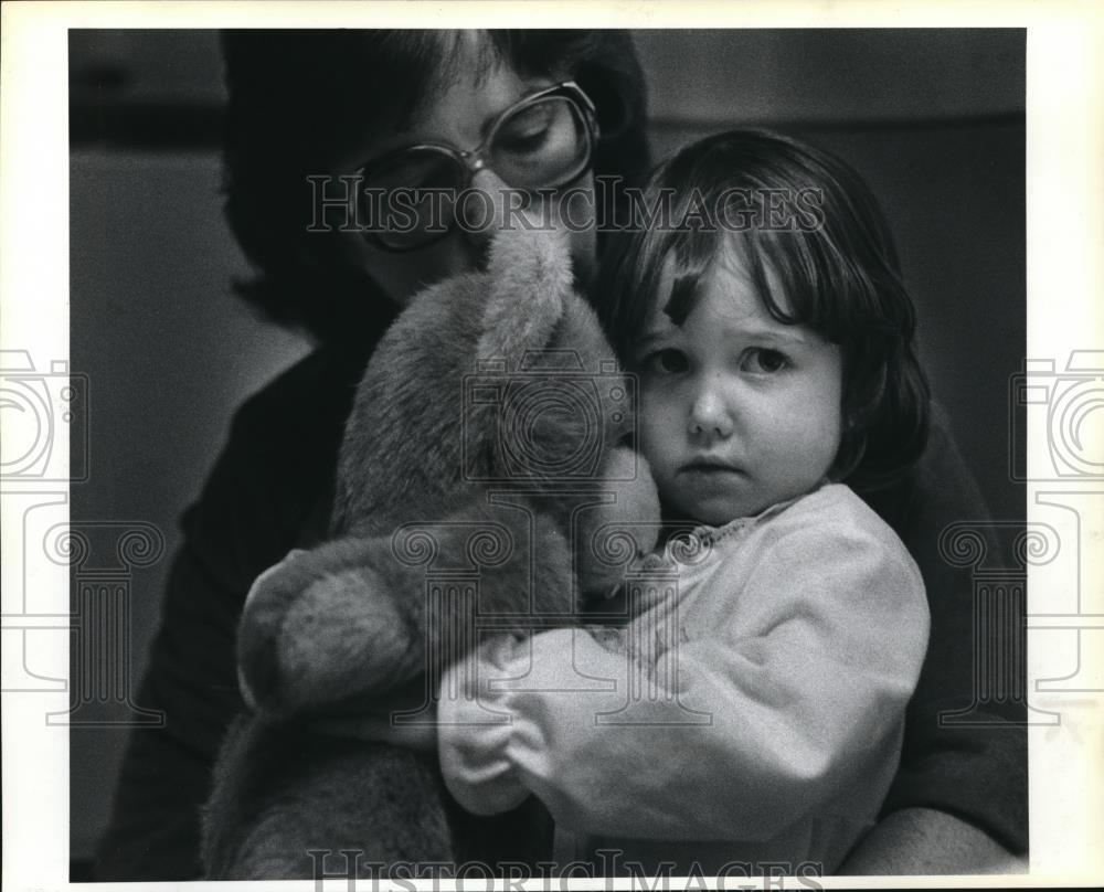 1984 Press Photo Andrea Gandy 4, Doernbecher Hospital possible liver transplant