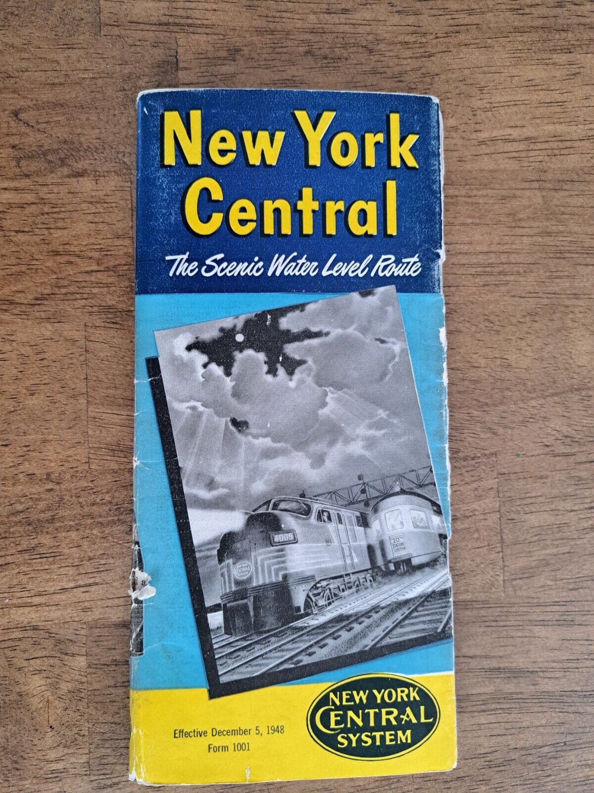 NEW YORK CENTRAL SYSTEM - DEC. 5, 1948 - RR TIMETABLE - **CLOSEOUTS**