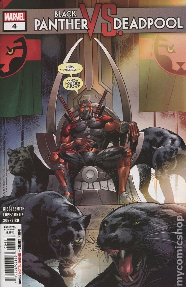 Black Panther vs. Deadpool #4A Benjamin VF 8.0 2019 Stock Image