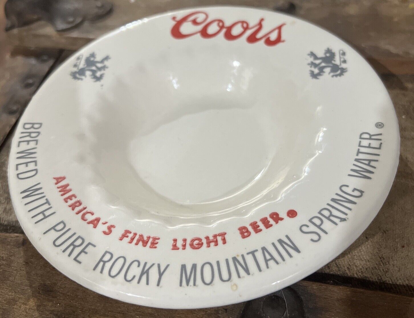 Vintage Coors Beer Ashtray Brewed With Pure Rocky Mountain Spring Water
