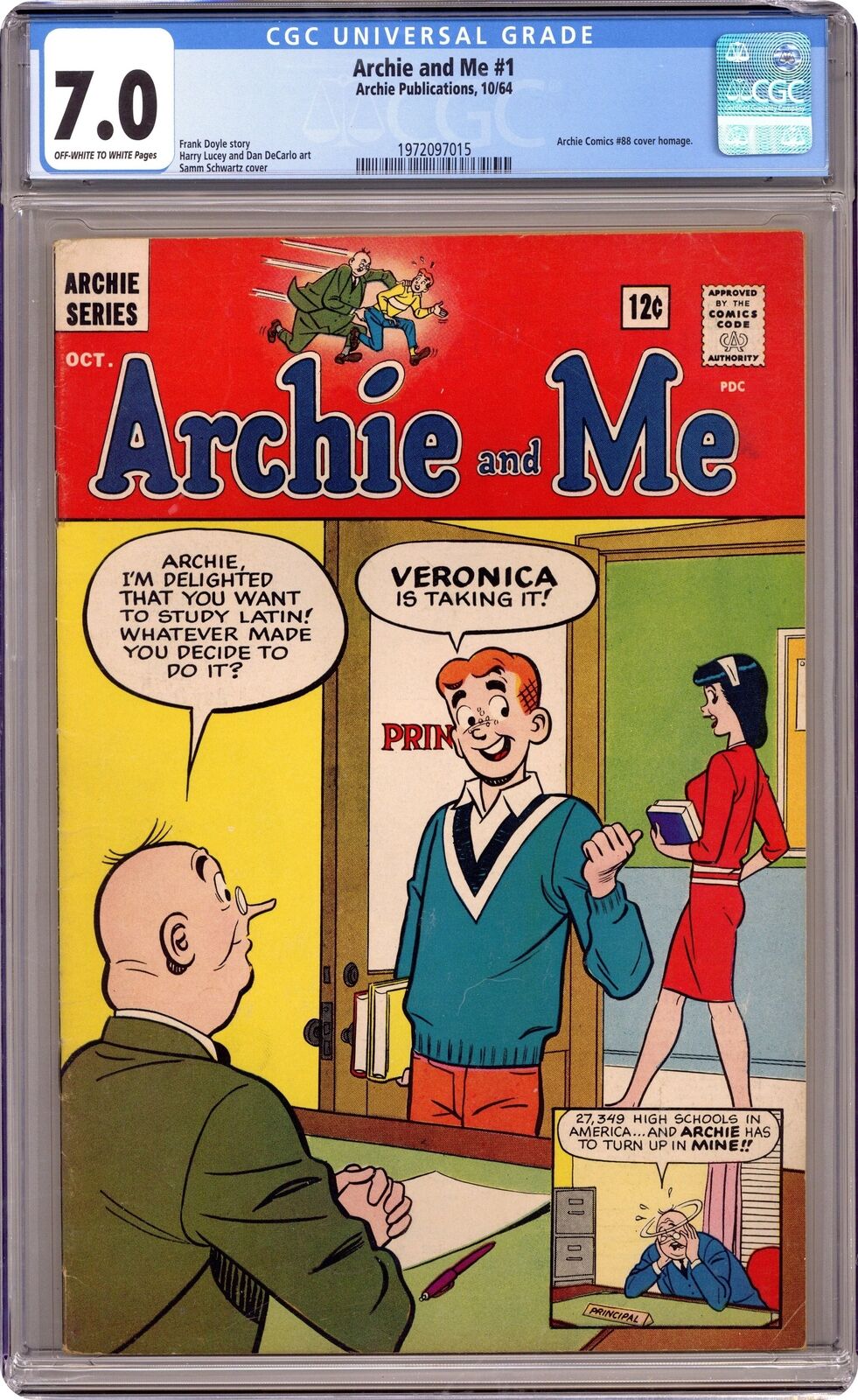 Archie and Me #1 CGC 7.0 1964 1972097015